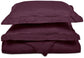 Microfiber Wrinkle-Resistant 2-line Embroidered Duvet Cover Pillow Sham Set FredCo
