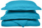 Microfiber Wrinkle-Resistant Duvet Cover + Pillow Sham Set FredCo