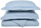 Microfiber Wrinkle-Resistant Duvet Cover + Pillow Sham Set FredCo