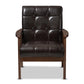 Mid-Century Masterpieces Club Chair-Brown FredCo