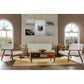 Mid-Century Masterpieces Loveseat - White FredCo