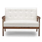 Mid-Century Masterpieces Loveseat - White FredCo