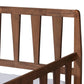 Midori Modern and Contemporary Transitional Walnut Brown Finished Wood Twin Size Daybed FredCo