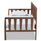 Midori Modern and Contemporary Transitional Walnut Brown Finished Wood Twin Size Daybed FredCo