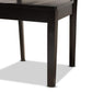 Miela Modern and Contemporary Dark Brown Finished Wood 5-Piece Dining Set FredCo
