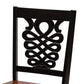 Mina Modern and Contemporary Transitional Two-Tone Dark Brown and Walnut Brown Finished Wood 5-Piece Dining Set FredCo