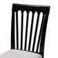 Minette Modern and Contemporary Gray Fabric Upholstered and Espresso Brown Finished Wood 2-Piece Dining Chair Set FredCo