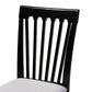 Minette Modern and Contemporary Gray Fabric Upholstered and Espresso Brown Finished Wood 2-Piece Dining Chair Set FredCo