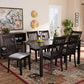 Minette Modern and Contemporary Gray Fabric Upholstered and Espresso Brown Finished Wood 7-Piece Dining Set FredCo