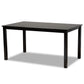 Minette Modern and contemporary Sand Fabric Upholstered and Dark Brown Finished Wood 6-Piece Dining Set FredCo