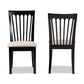 Minette Modern and Contemporary Sand Fabric Upholstered Espresso Brown Finished 2-Piece Wood Dining Chair Set FredCo