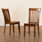 Minette Modern and Contemporary Transitional Walnut Brown Finished Wood 2-Piece Dining Chair Set FredCo