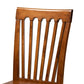 Minette Modern and Contemporary Transitional Walnut Brown Finished Wood 2-Piece Dining Chair Set FredCo