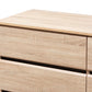 Miren Mid-Century Modern Light Oak and Dark Grey 6-Drawer Dresser FredCo
