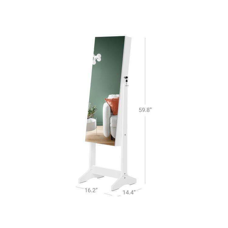 Mirror Jewelry Cabinet Armoire FredCo