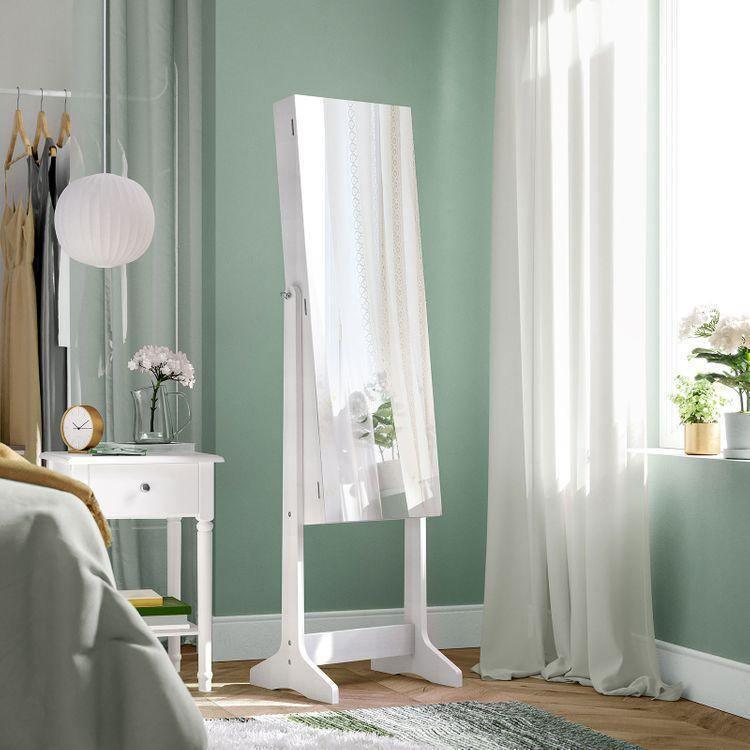 Mirror Jewelry Cabinet Armoire FredCo