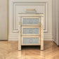 Mirrored Nightstand, Silver Bedside Tables, Mirrored End Table Side Table FredCo