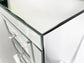 Mirrored Nightstand, Silver Bedside Tables, Mirrored End Table Side Table FredCo