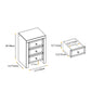 Mirrored Nightstand, Silver Bedside Tables, Mirrored End Table Side Table FredCo