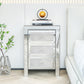 Mirrored Nightstand, Silver Bedside Tables, Mirrored End Table Side Table FredCo