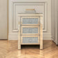 Mirrored Nightstand, Silver Bedside Tables, Mirrored End Table Side Table FredCo