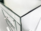 Mirrored Nightstand, Silver Bedside Tables, Mirrored End Table Side Table FredCo