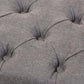 Modern and Contemporary Light Grey Fabric Walnut Wood Finished, Button-Tufted Storage Ottoman FredCo
