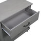 Modern Bedroom Nightstand with 3 Drawers Storage , Gray FredCo