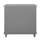 Modern Bedroom Nightstand with 3 Drawers Storage , Gray FredCo
