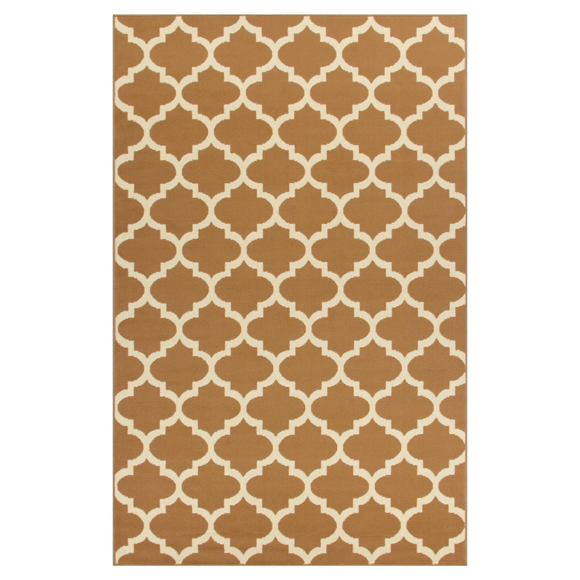 Modern Contemporary Quatrefoil Trellis Rug FredCo
