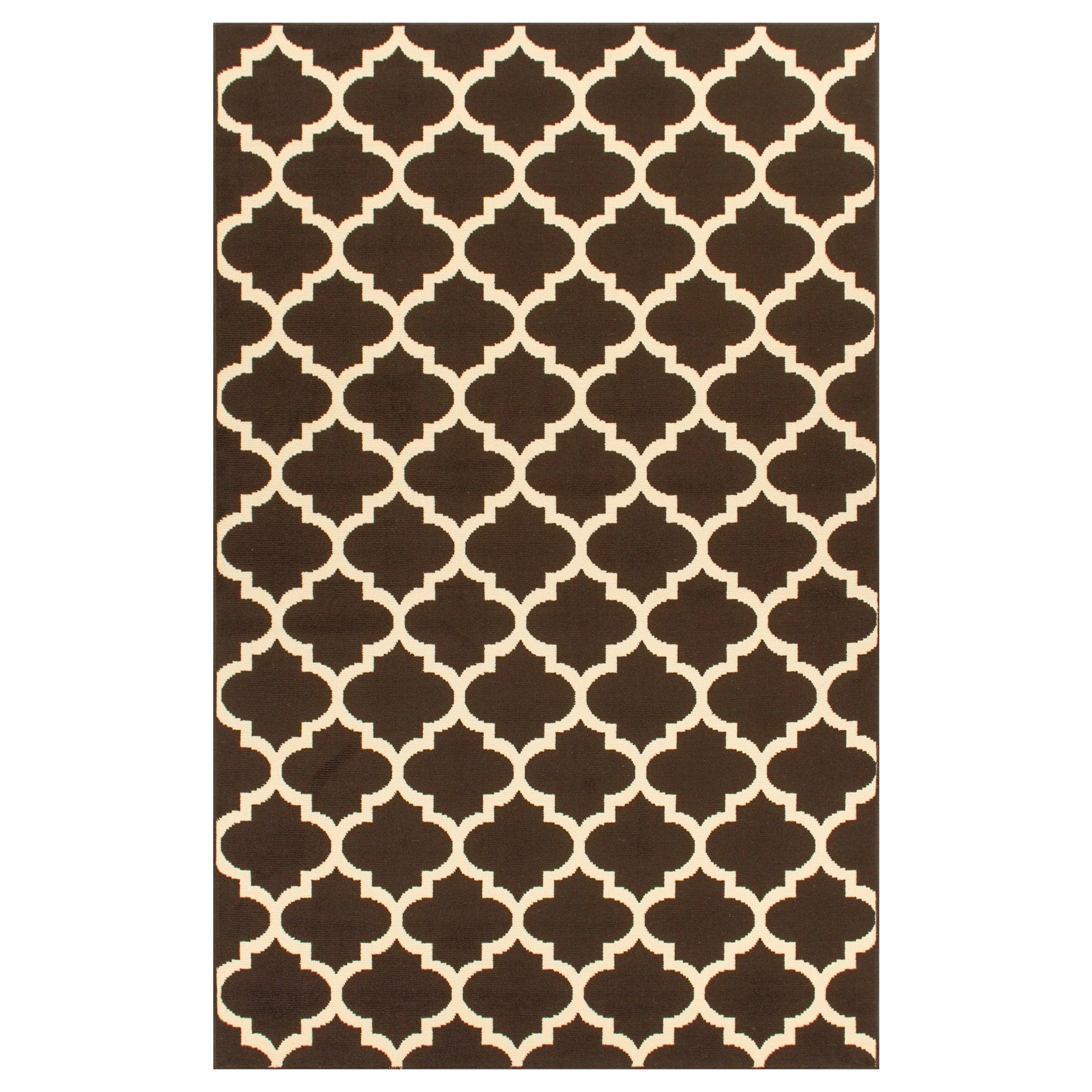 Modern Contemporary Quatrefoil Trellis Rug FredCo