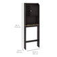 Modern Over The Toilet Space Saver Organization Bathroom - Espresso FredCo