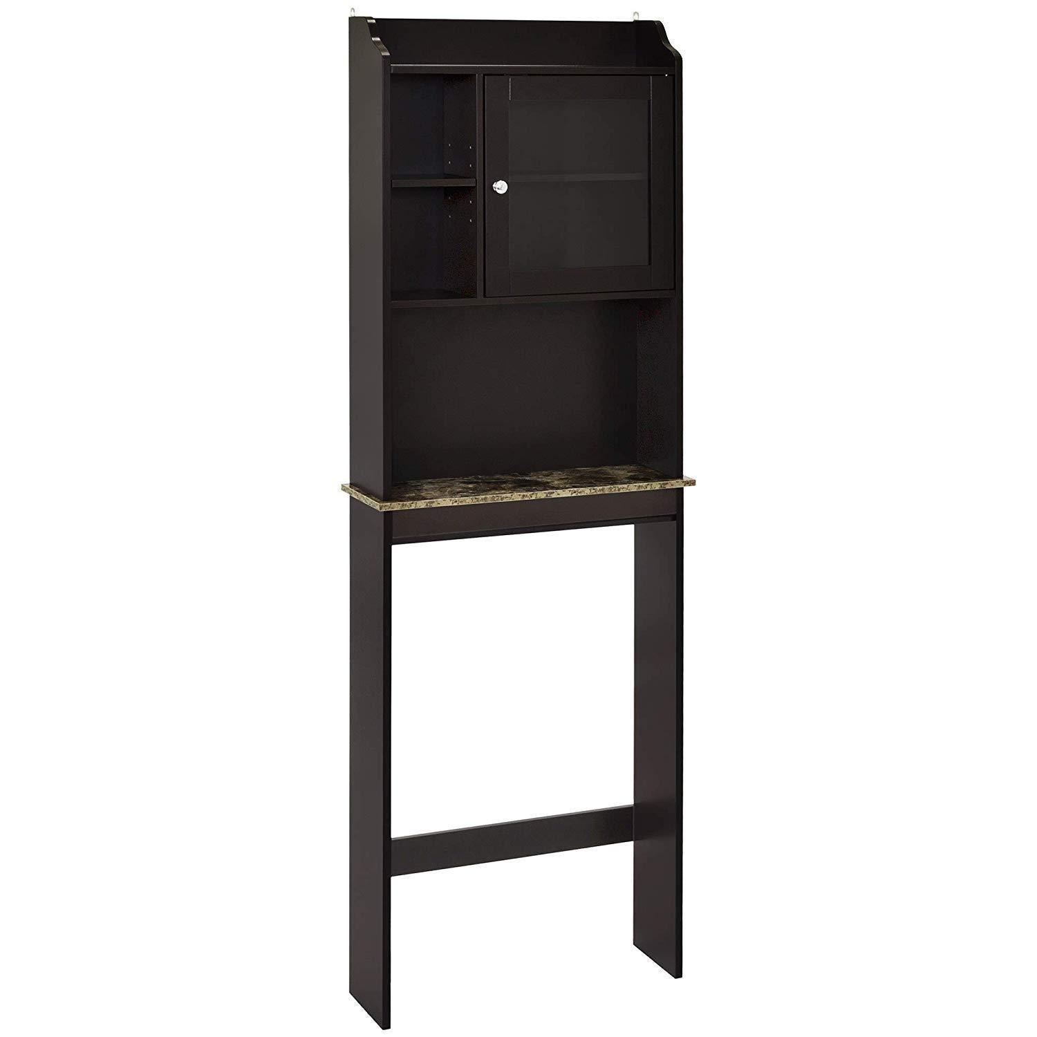 Modern Over The Toilet Space Saver Organization Bathroom - Espresso FredCo