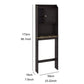 Modern Over The Toilet Space Saver Organization Bathroom - Espresso FredCo
