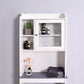 Modern Over The Toilet Wood Storage Cabinet for Home, Bathroom White FredCo