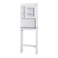 Modern Over The Toilet Wood Storage Cabinet for Home, Bathroom White FredCo