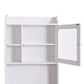 Modern Over The Toilet Wood Storage Cabinet for Home, Bathroom White FredCo
