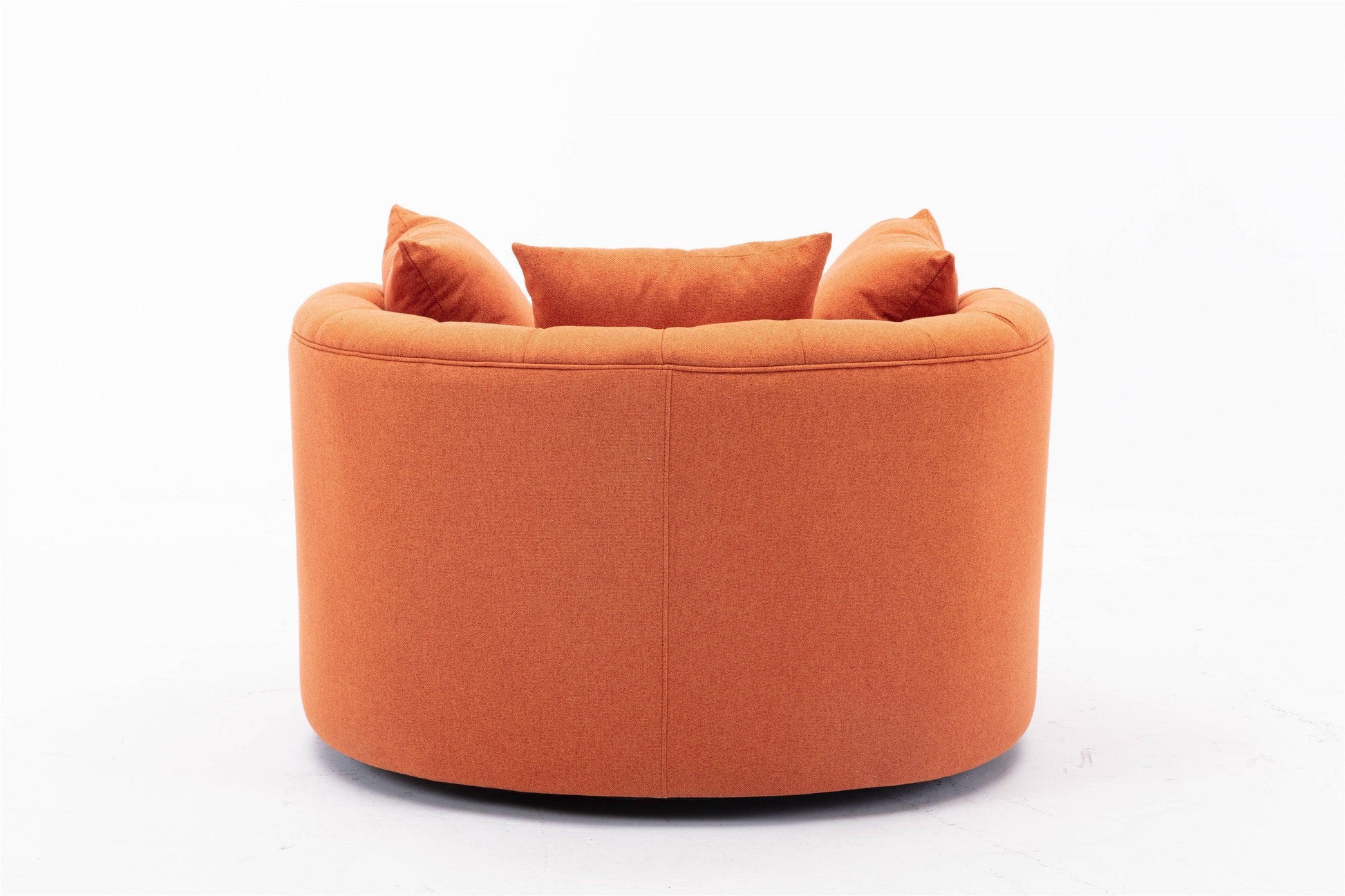 Modern Swivel Accent Chair Orange FredCo