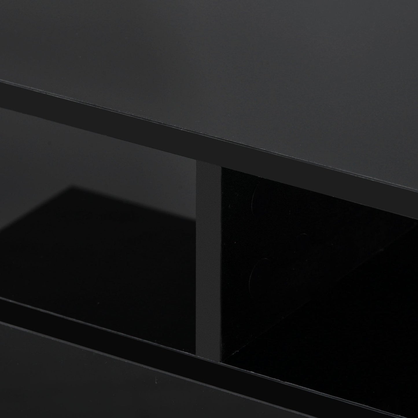 Modern TV Stand for TVs up to 65inches with LED lights, WF280706AAB) FredCo