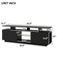 Modern TV Stand for TVs up to 65inches with LED lights, WF280706AAB) FredCo