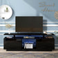 Modern TV Stand for TVs up to 65inches with LED lights, WF280706AAB) FredCo