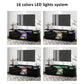 Modern TV Stand for TVs up to 65inches with LED lights, WF280706AAB) FredCo