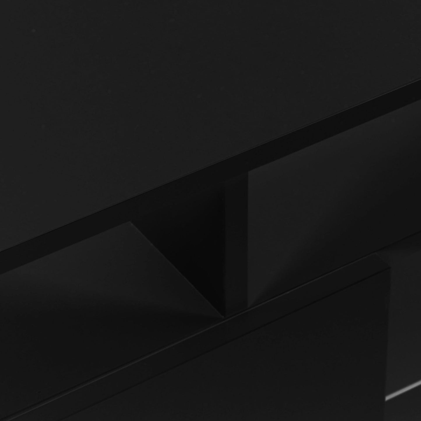 Modern TV Stand for TVs up to 65inches with LED lights, WF280706AAB) FredCo