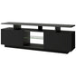Modern TV Stand for TVs up to 65inches with LED lights, WF280706AAB) FredCo
