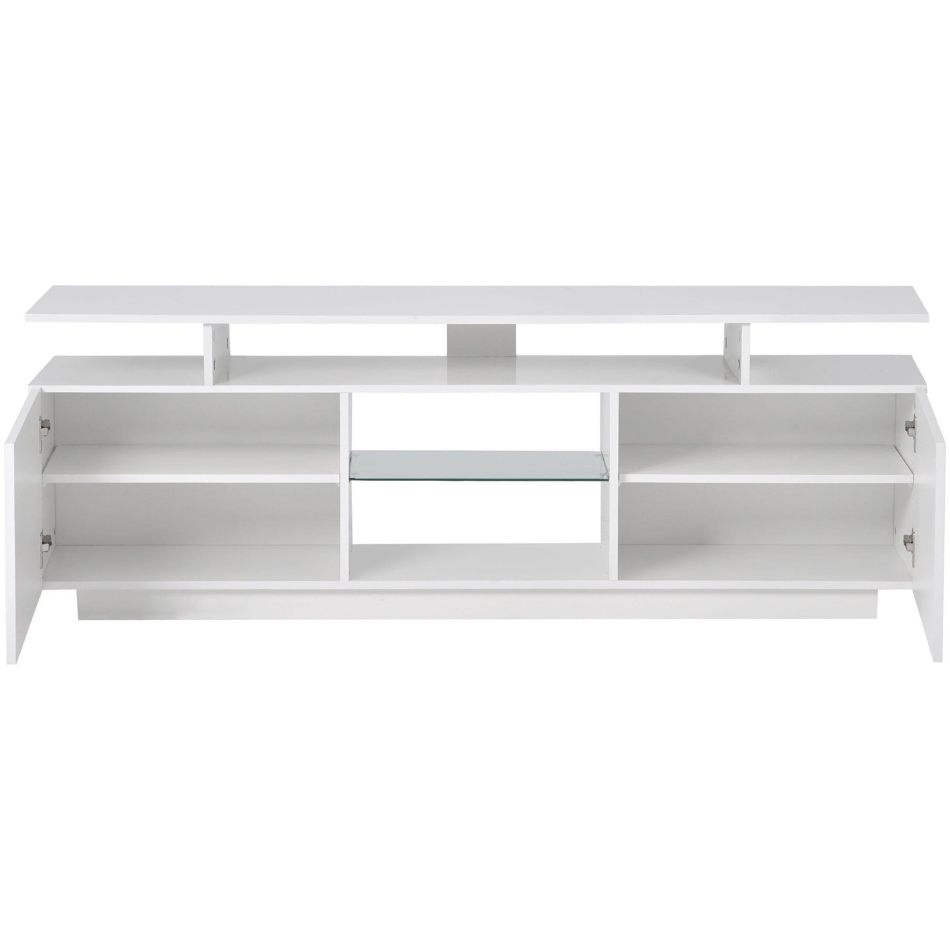 Modern TV Stand for TVs up to 65inches with LED lights, WF280706AAK FredCo