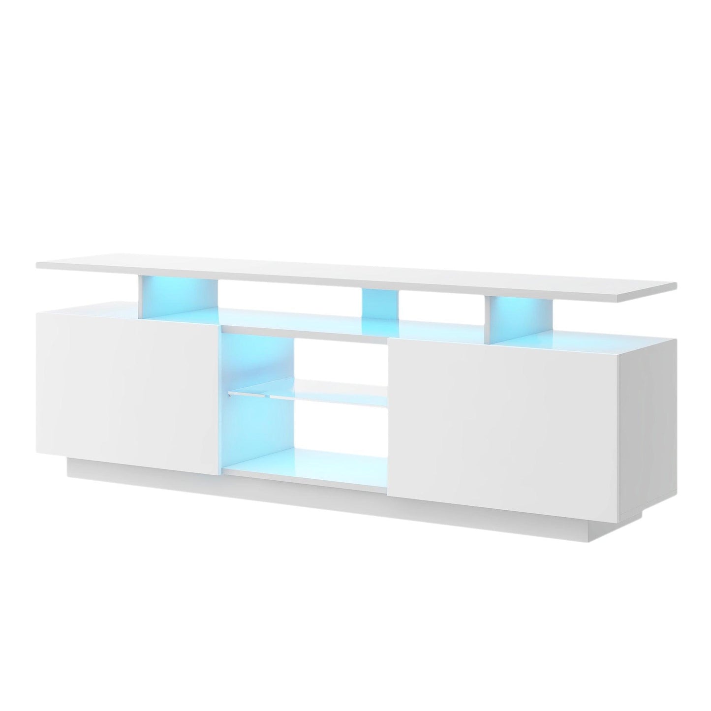 Modern TV Stand for TVs up to 65inches with LED lights, WF280706AAK FredCo