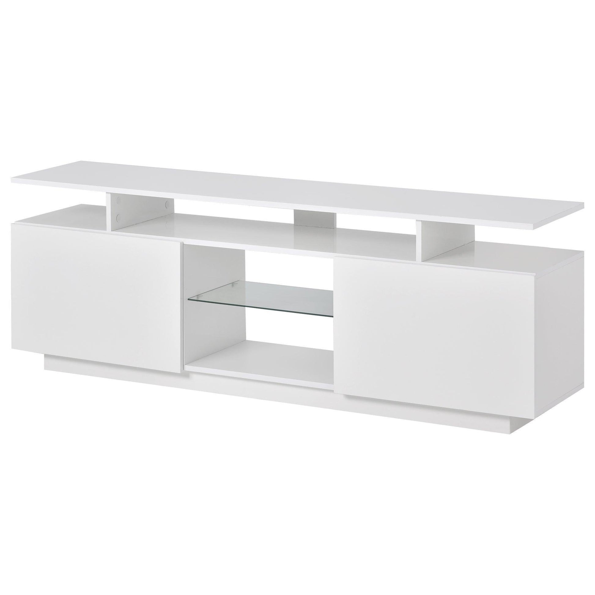 Modern TV Stand for TVs up to 65inches with LED lights, WF280706AAK FredCo