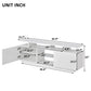 Modern TV Stand for TVs up to 65inches with LED lights, WF280706AAK FredCo