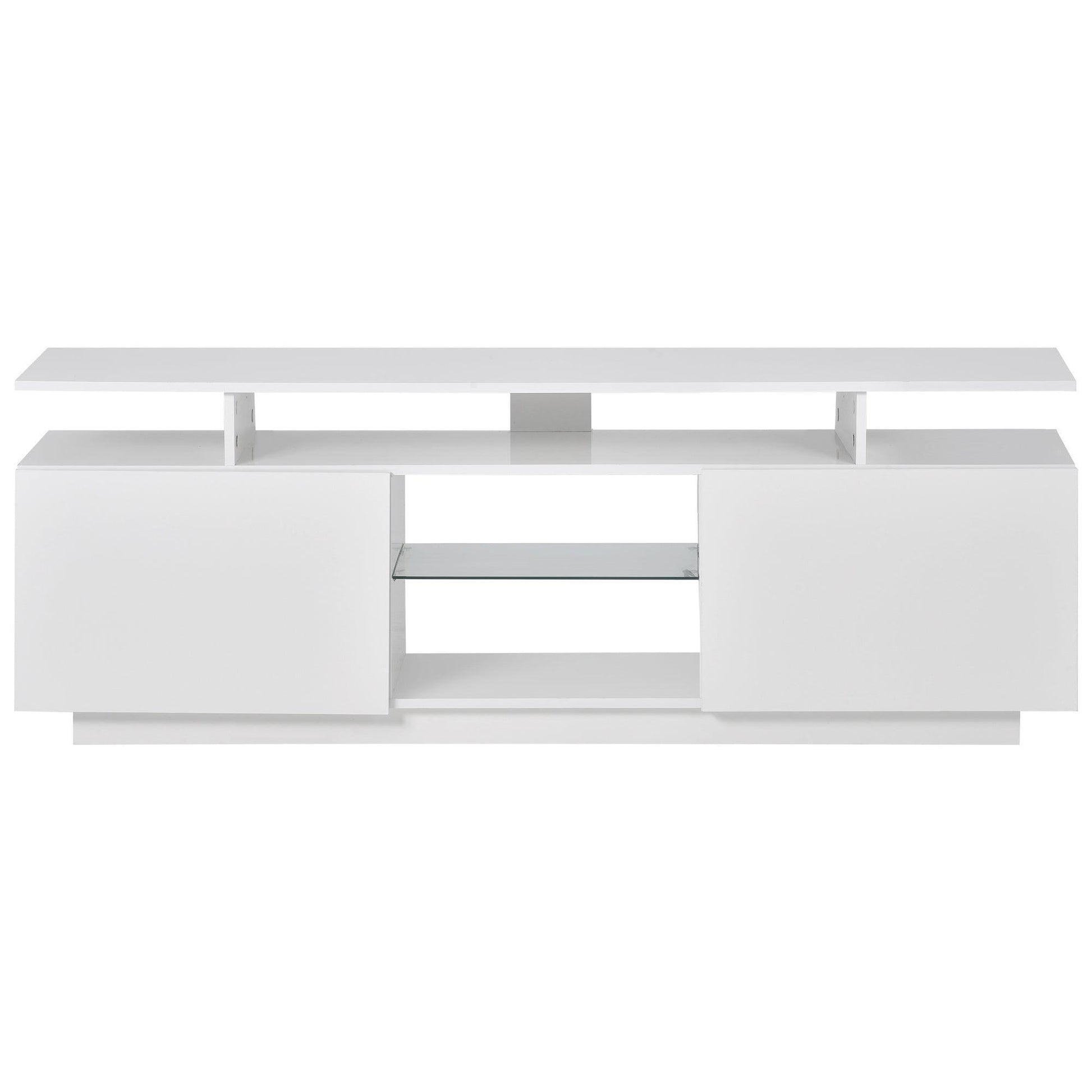 Modern TV Stand for TVs up to 65inches with LED lights, WF280706AAK FredCo