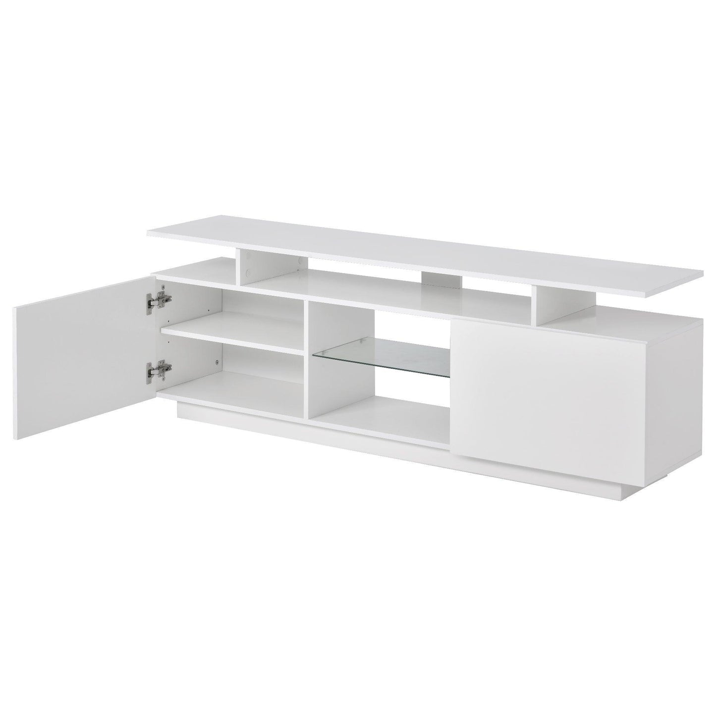 Modern TV Stand for TVs up to 65inches with LED lights, WF280706AAK FredCo